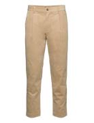 Men Pants Woven Cropped Bottoms Trousers Chinos Beige Esprit Collectio...