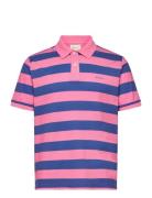 GANT Heavy Washed Striped Polo Rosa