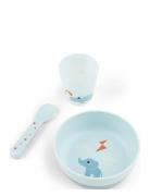 D By Deer Foodie First Meal Set Playground Blue Blå