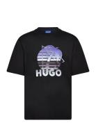 Neroe Tops T-shirts Short-sleeved Black HUGO BLUE