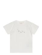 T-Shirt Ss Tops T-shirts Short-sleeved White Fixoni