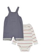 Fixoni Set W. Body & Overall Sweat Multi/patterned