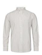 GANT Reg Archive Oxford Stripe Shirt Kräm