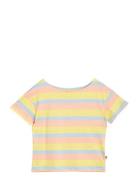 Mini Rodini Pastel Stripe Ss Tee Multi/patterned