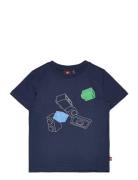 Lwtano 204 - T-Shirt S/S Tops T-shirts Short-sleeved Navy LEGO Kidswea...