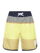 Color Kids Swim Long Shorts, Striped Gul