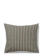 Juna Bæk&Bølge Pillowcase 60X50 Cm Black/Sand Se Svart