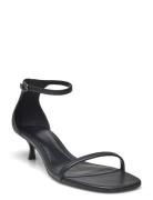 Mango Strappy Heeled Sandals Svart