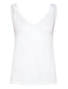 Mango Linen Top With Knotted Straps Vit