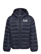 EA7 Down Jacket Marinblå