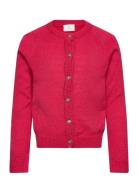 Tneve Glitter Cardigan Tops Knitwear Cardigans Red The New