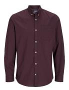 Jack & J S Jjeoxford Shirt Ls Noos Burgundy