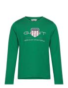 GANT Archive Shield Ls T-Shirt Grön