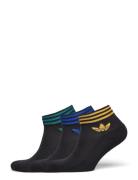 Adidas Originals Trefoil Ankle Sock Half-Cushi D 3 Pair Pack Svart