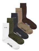 Jack & J S Jaccore Socks 5 Pack Khaki Green