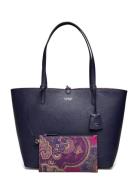 Lauren Ralph Lauren Faux Pebble Grain-Rvrsble Tote-Tte- Multi/patterne...