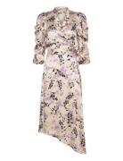 Stella Nova Hammered Printed Silk Midi Wrap Dre Multi/patterned