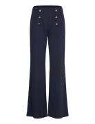 Lauren Ralph Lauren Stretch Jersey Wide-Leg Pant Marinblå