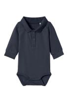 Name It Nbmholger Ls Polo Body Noos Blå