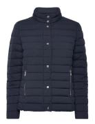 Lauren Ralph Lauren Quilted Funnelneck Puffer Coat Marinblå