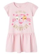 Name It Nmfmerina Peppa Ss Dress Cplg Rosa