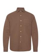 Oscar Jacobson Reg Fit Wide Spread C Gd Twill Brun