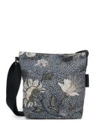 Ceannis Small Shoulder Bag Denim Blue Flower Linen Blå