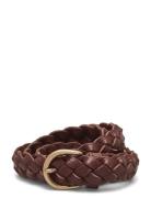 Les Deux Victor Braided Belt Brun