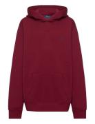 Ralph Lauren Kids Seasonal Fleece-Ls Po Hood-Tp-Knt Burgundy