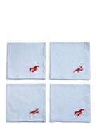 Midnatt Napkins 4-Pack Crayfish Blå