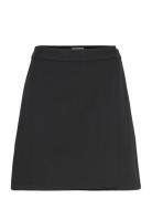 Vila Vitolga Short Hw Wrap Skirt Svart