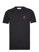 Lindbergh Embroidery Tee S/S Svart