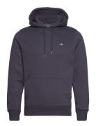 GANT Reg Shield Hoodie Marinblå