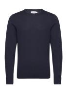 Calvin Klein Superior Wool Crew Neck Sweater Marinblå