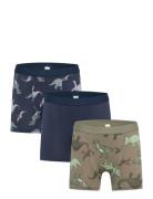 Lindex Boxer 3 Pack Elastic Dino Multi/patterned