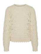 Vero Moda Girl Vmlua Ls Boatneck Pullover Girl Kräm