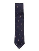 Polo Ralph Lauren Polo Pony Silk Repp Narrow Tie Blå