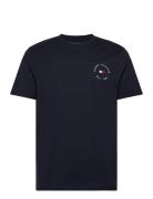 Tommy Hilfiger Roundle Logo Chest Tee Marinblå