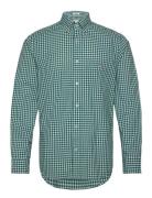 GANT Reg Poplin Gingham Shirt Grön