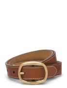 Polo Ralph Lauren Smooth Vachetta-25Mm Ovl Bk-Blt-Med Brun