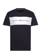 Tommy Hilfiger Ss T-Shirt Block Logo Marinblå