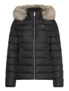 Tommy Jeans Tjw Basic Hooded Down Jacket Ext Svart