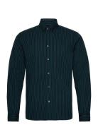 Les Deux Kristian Stripe Poplin Shirt Marinblå