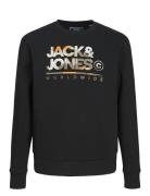 Jack & J S Jjluke Sweat Crew Neck Jnr Svart