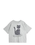 Mini Rodini Cat Sp Ss Tee Grå