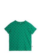 Mini Rodini Polka Dot Ss Tee Grön