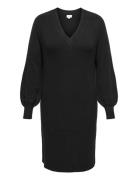 ONLY Carmakoma Carkatia Ls V-Neck Dress Knt Noos Svart