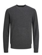 Jack & J S Jjecarter Knit Crew Neck Grå