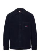 Tommy Jeans Tjm Xs Badge Teddy Overshirt Marinblå