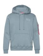 Alpha Industries Back Print Hoody Blå